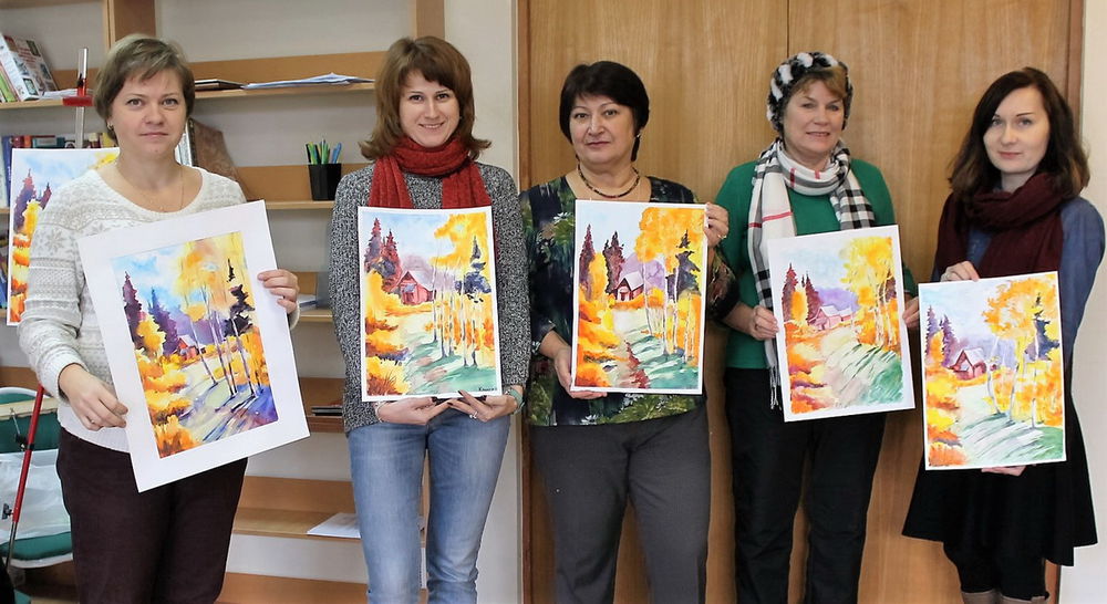 Мастер класс с художниками Мастер класс с художниками