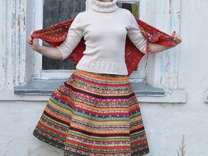 Как сшить юбку из жаккардовой тесьмы | Ярмарка Мастеров - ручная работа, handmade