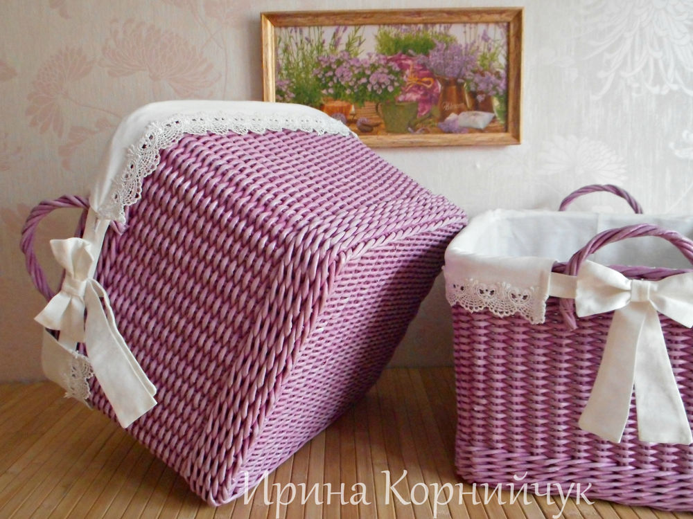 Плетеные корзины в ванную фото Плетеные корзины в ванную фото