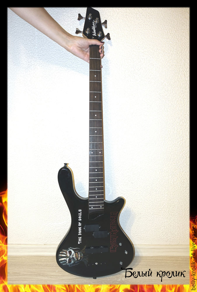 VA-2885 Набор для рисования по номерам Гитара в огне