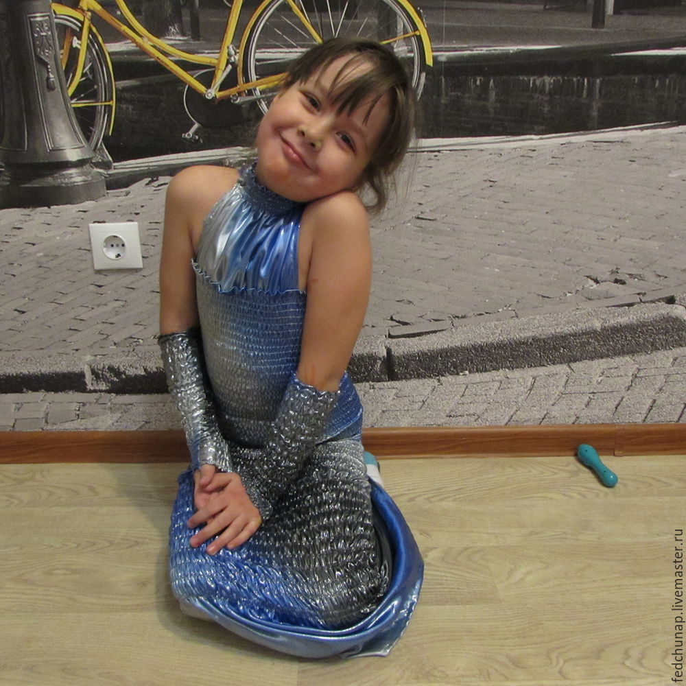 Как сделать детский костюм русалки своими руками из подручных материалов - Телеграф