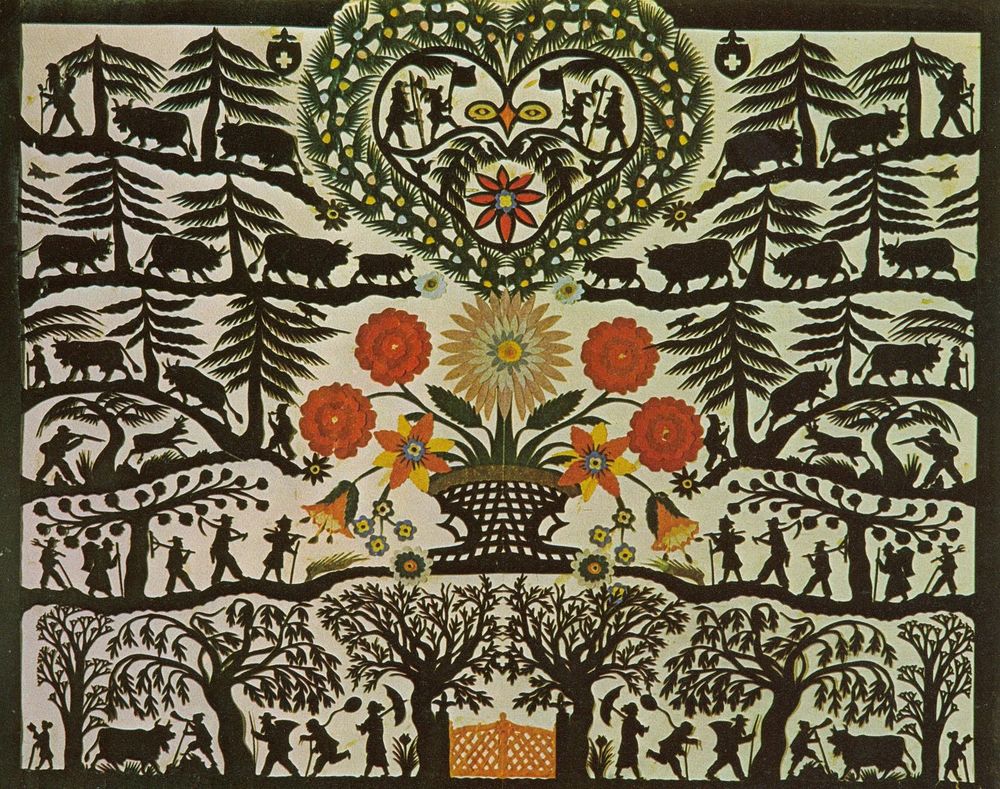 Народное искусство Швейцарии в работах JohannJakob Hauswirth Идеи и