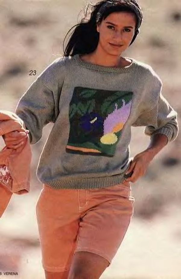 Верена 90. Верена 1980. Верена 90. Вязаные свитера из бурды. Verena 1991.