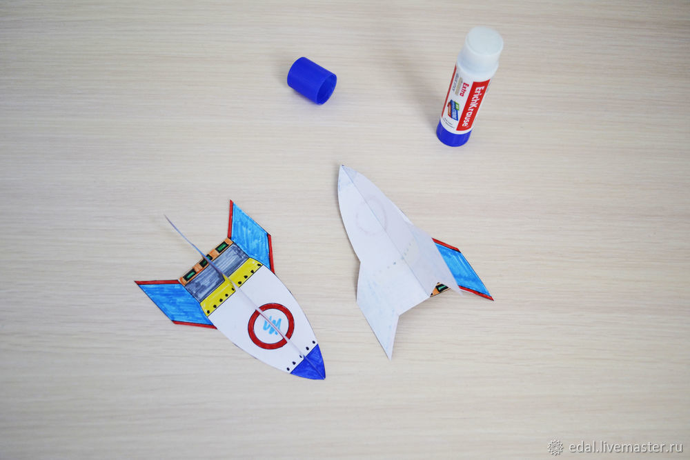 Как сделать ракету из бумаги оригами