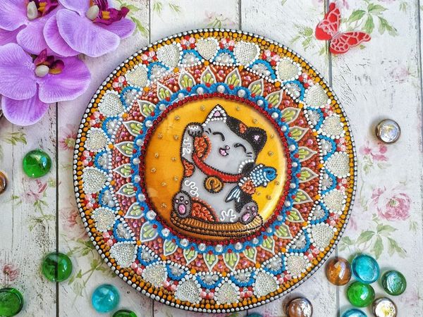 Обзор тарелки Манеки Неко | Ярмарка Мастеров - ручная работа, handmade