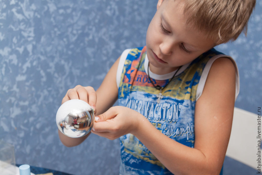 Создаем винтажный ёлочный шар, фото № 4