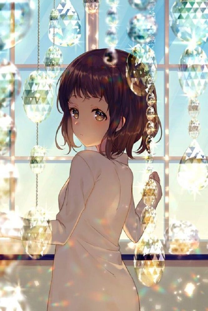 Sad anime girl in a modern city | AI Stock Illustration | Adobe Stock