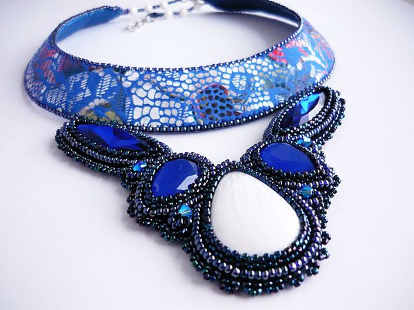 Аукцион на колье Ultramarine! Сейчас! | Ярмарка Мастеров - ручная работа, handmade