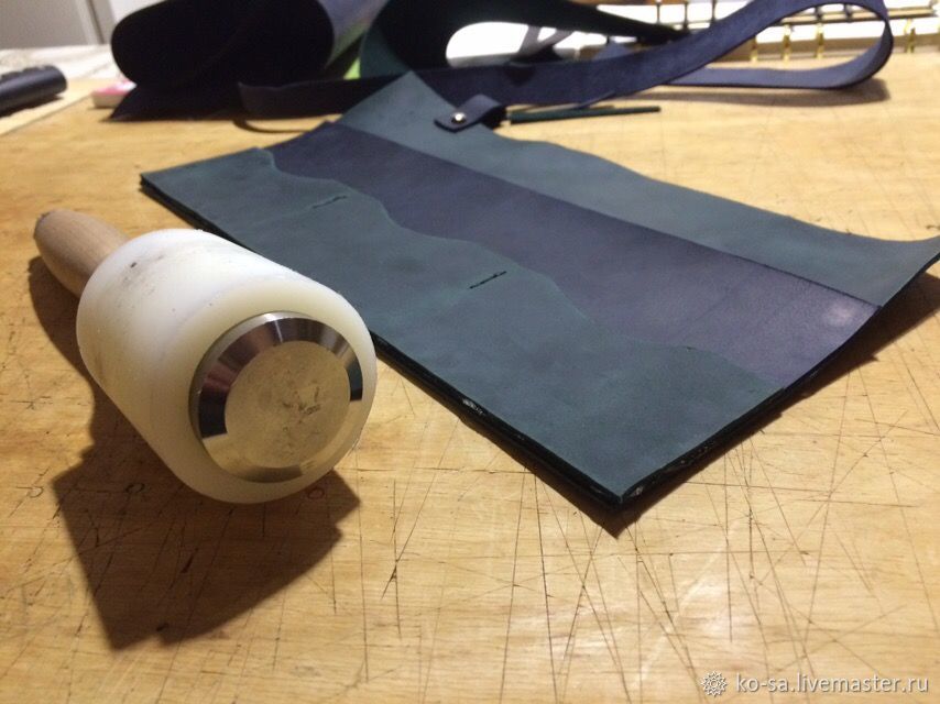 Делаем кожаный блокнот-органайзер формата А4, фото № 11