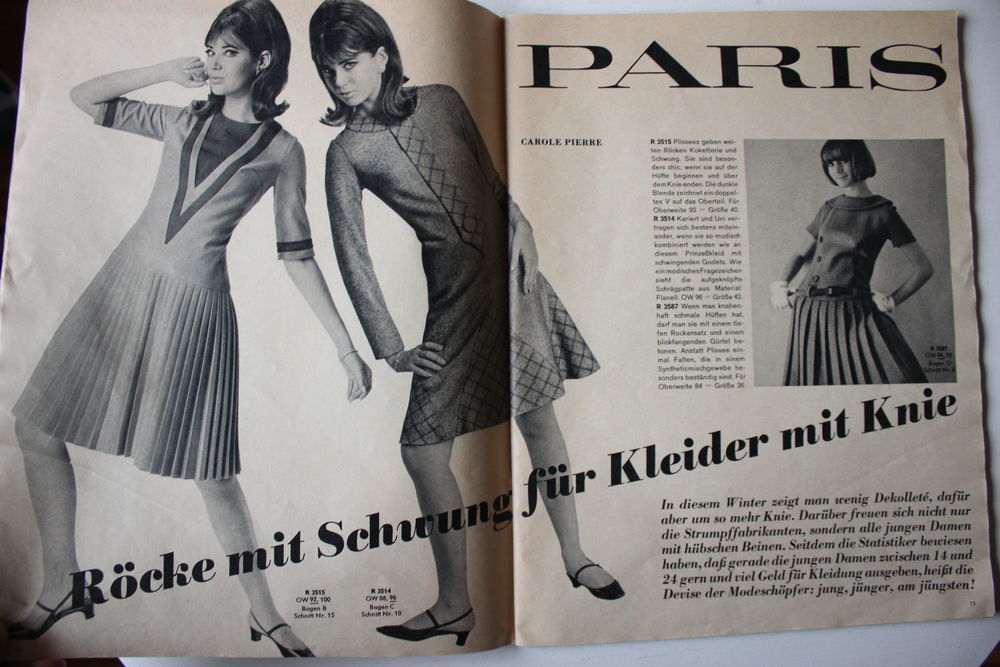 Neuer Schnitt — старый немецкий журнал мод 12/1965 | Журнал Ярмарки Мастеров