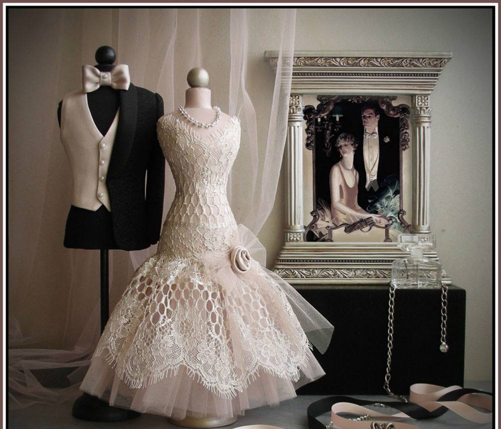 Свадебное платье на манекене