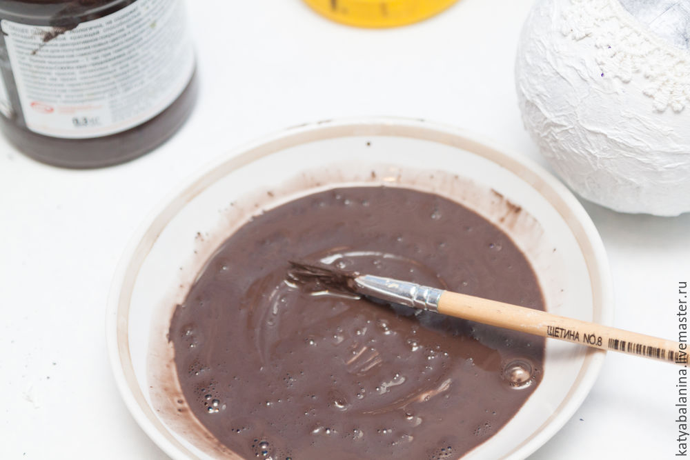 Создаем винтажный ёлочный шар, фото № 16