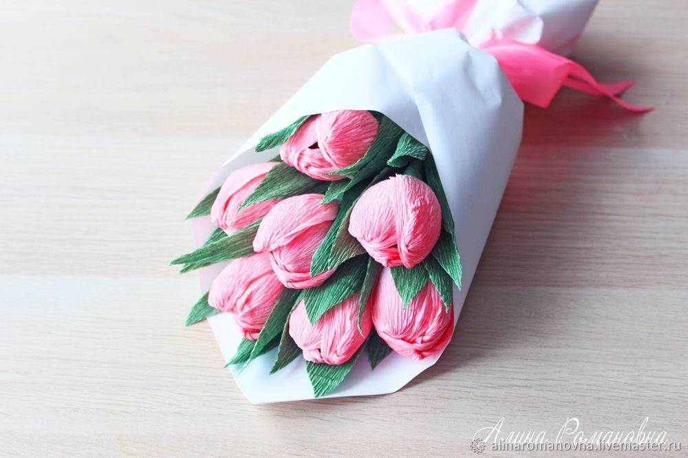 Цветок Из Гофрированной Бумаги – купить в интернет-магазине OZON по низкой цене