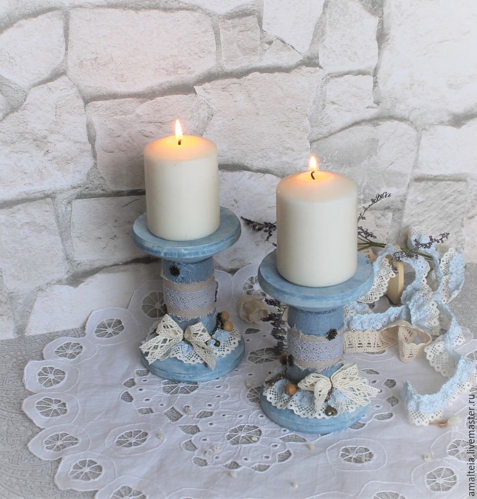 DIY Boho Candle Holder out of a Bobbin: DIYs в журнале Ярмарки Мастеров