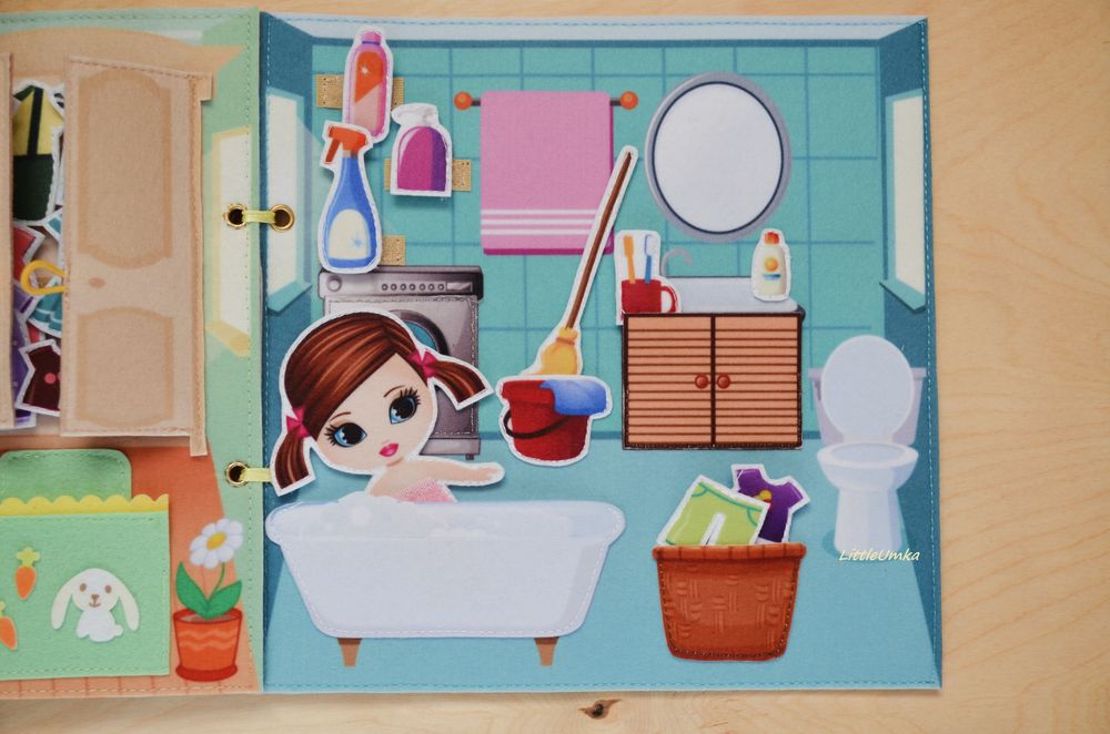 Тока бока мебель ванна. Токо Боко домик книжка. Домик для бумажной куклы. Комната для бумажной куклы. Книжка домик для бумажных кукол.