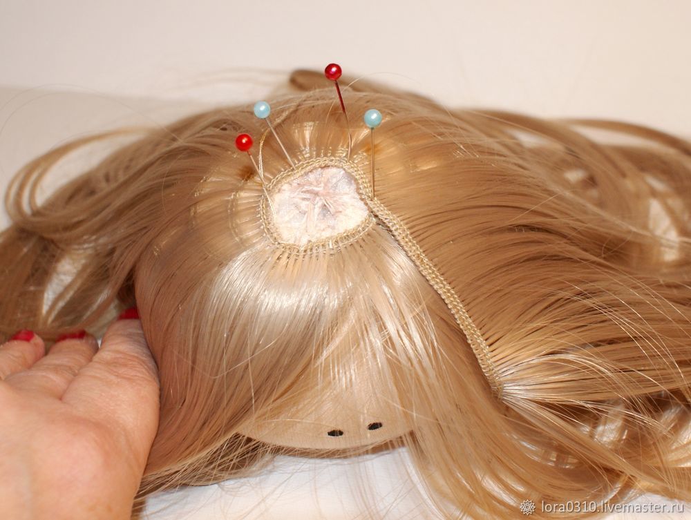 Как сделать волосы кукле Тильда