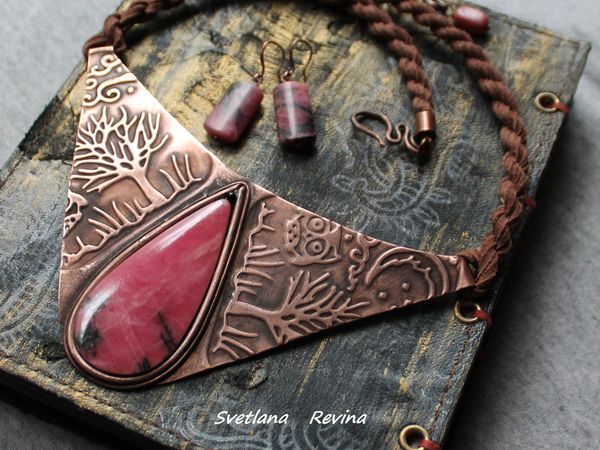 Украшения с тиснением | Ярмарка Мастеров - ручная работа, handmade