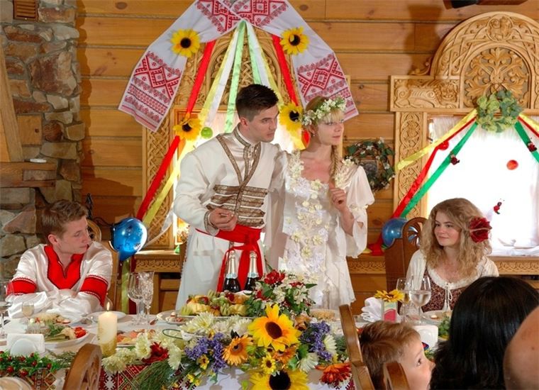 Народные свадебные обряды и приметы - Русская-народная свадьба