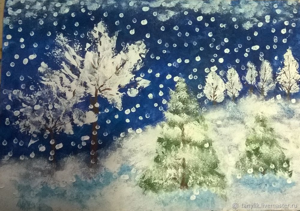 Зимний пейзаж. Картины зимы. Зимние картины | KyivGallery