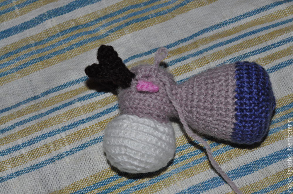 Как связать милого новогоднего оленя, фото № 8