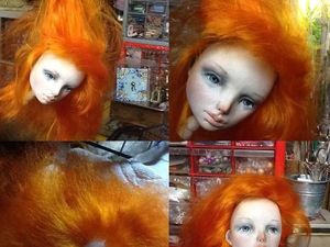 «Вживляем» волосы в кукольную голову | Ярмарка Мастеров - ручная работа, handmade