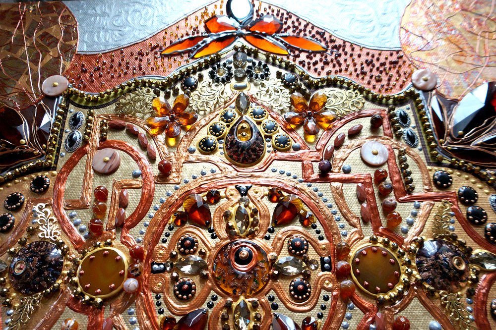 царица ковер металл