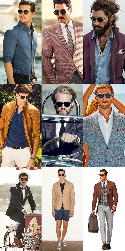 Men's Round Frame Sunglasses Lookbook