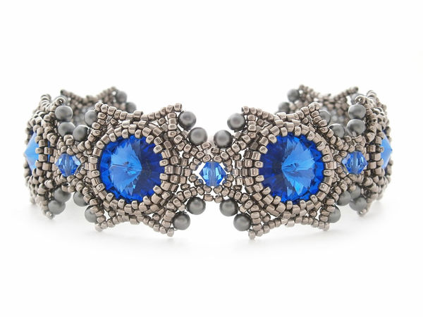 Как сделать браслет из бисера и кристаллов Swarovski «Вечер»: видеоурок | Ярмарка Мастеров - ручная работа, handmade