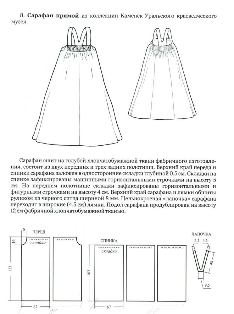 Русский народный сарафан для девочки своими руками выкройки