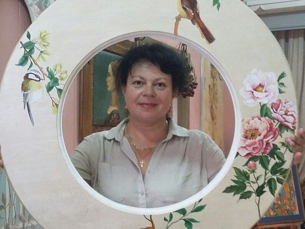 Художественная роспись рамы для зеркала. | Ярмарка Мастеров - ручная работа, handmade