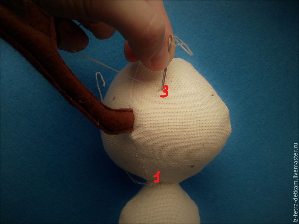 Шьем героя мультфильма «Новогодняя сказка» — Чудище-Снежище. Часть 1, фото № 34