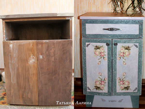 Декорируем тумбу в технике «декупаж» | Ярмарка Мастеров - ручная работа, handmade