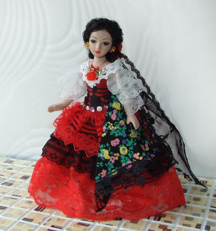 Испанка, танцующая фламенко, особенности испанского костюма, фото № 20