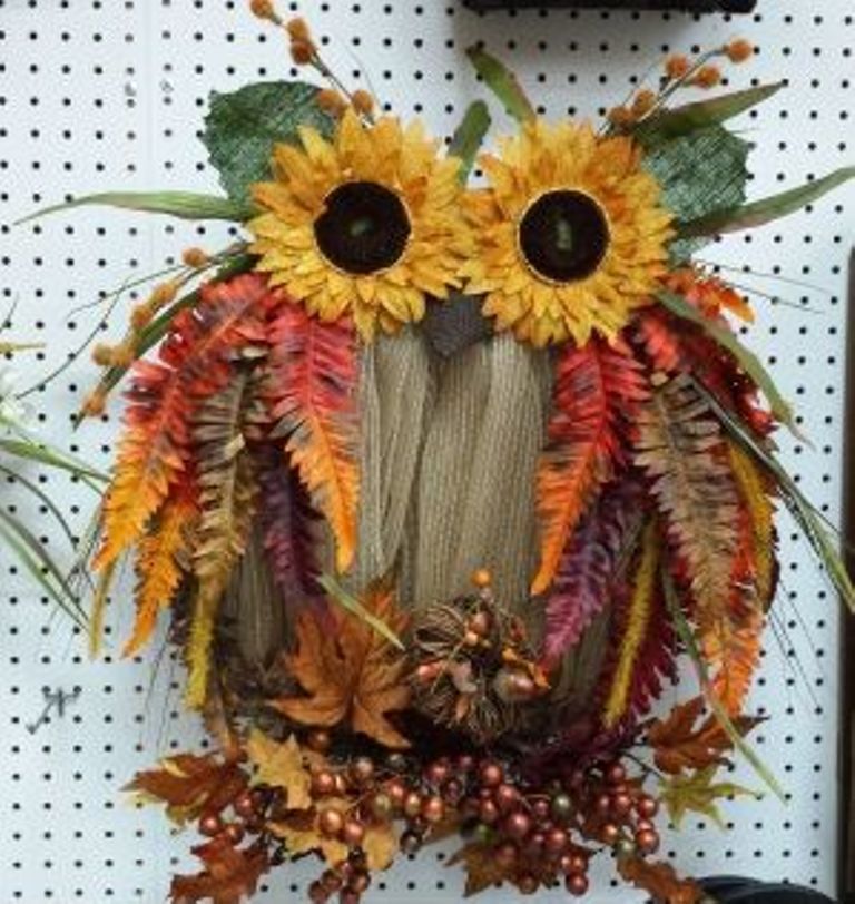 Поделка Сова Из Листьев Фото