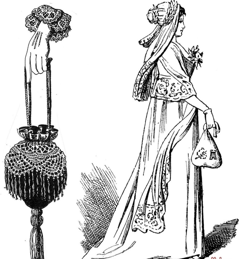 Свадебная сумочка а-ля мадам Помпадур