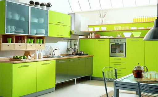 Зеленая кухня в интерьере: идеи дизайна, фото