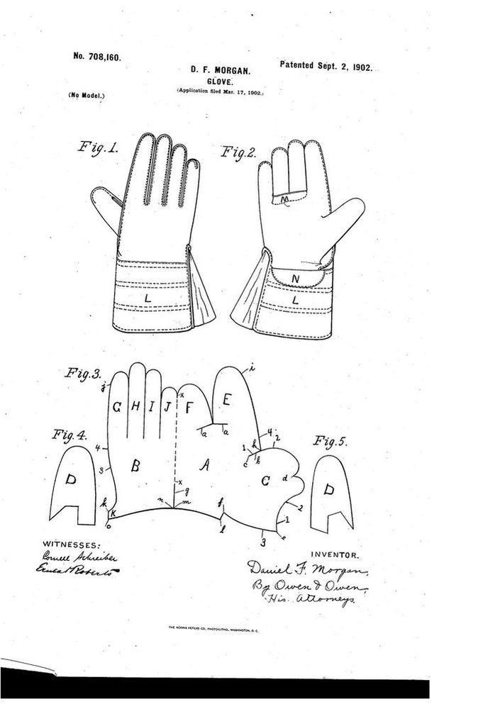 Построение выкройки перчаток по индивидуальным размерам