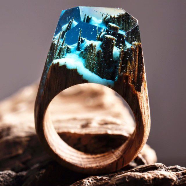 Красивые кольца из камней