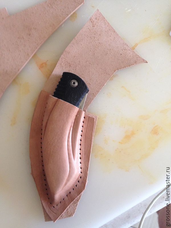 Кожаный чехол для складного ножа своими руками