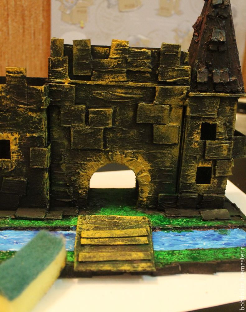 Макет модель Поделка изделие Старинный замок