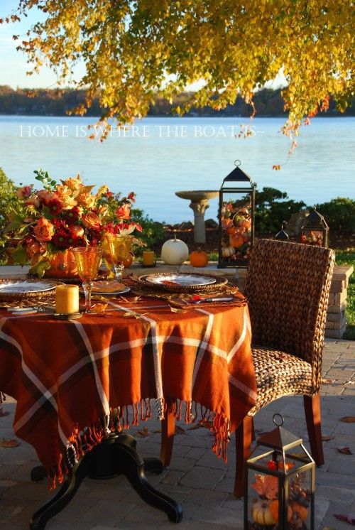 table settings decor for autumn