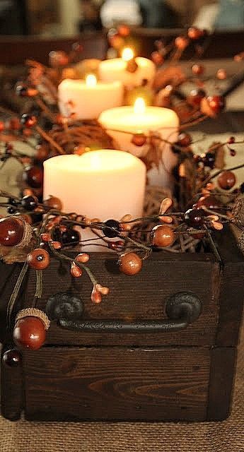 love the centerpiece for fall