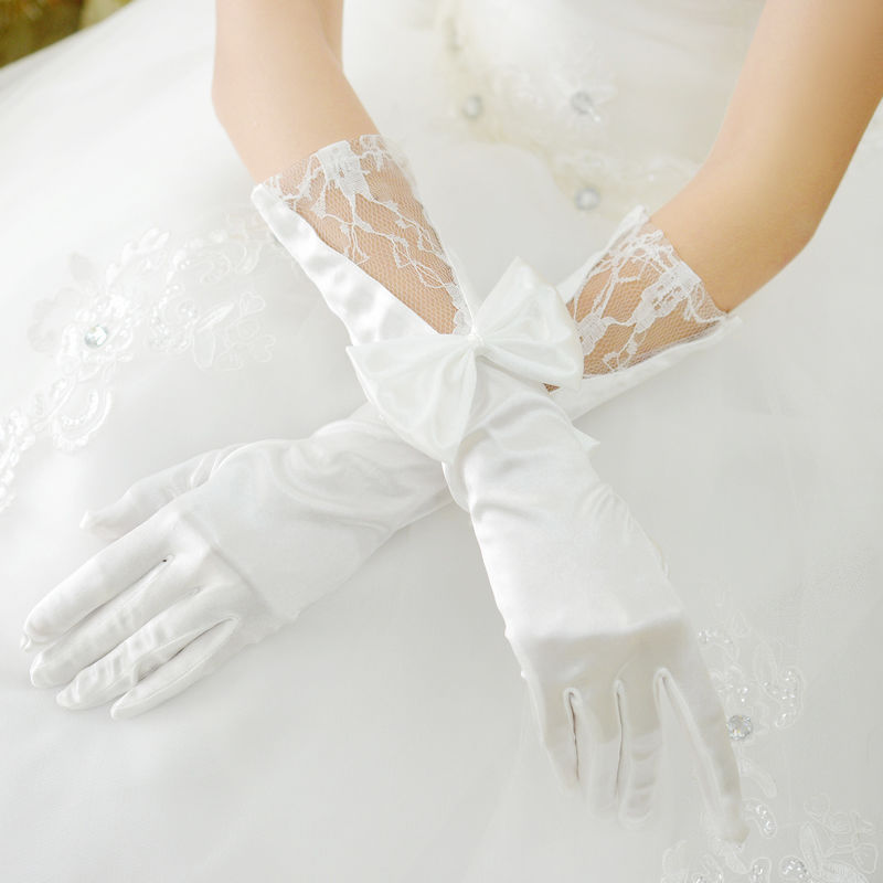 Свадебные платья перчатками