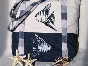 Создаем стильную сумку «Море зовет» своими руками | Ярмарка Мастеров - ручная работа, handmade