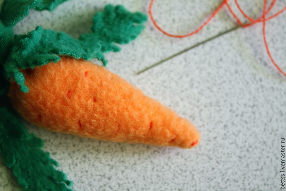 Шьем морковку из флиса для зайца за 7 шагов, фото № 19