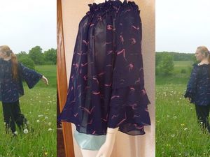 Шьем легкую шифоновую блузку «Морские чайки» для пышных форм | Ярмарка Мастеров - ручная работа, handmade Шьем легкую шифоновую блузку «Морские чайки» для пышных форм | Ярмарка Мастеров - ручная работа, handmade