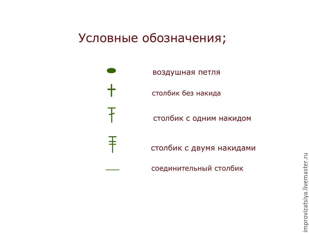 Схема крючком обозначения столбиков - 96 фото