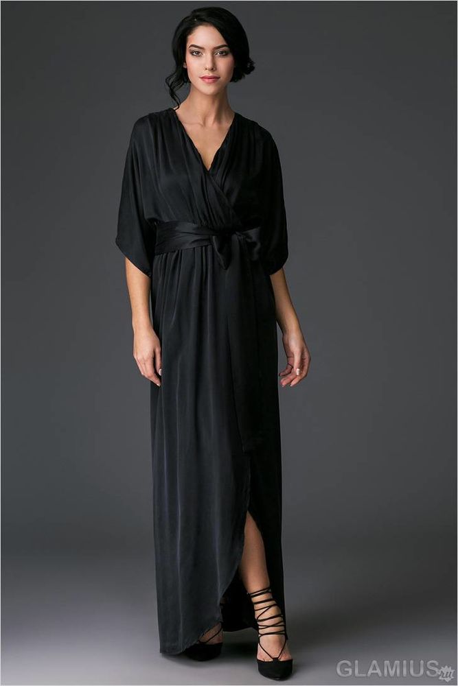 Черные платья кимоно