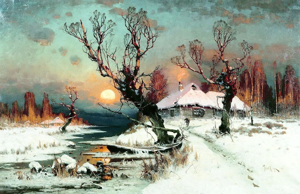 Сказочные зимние пейзажи русских художников, фото № 13
