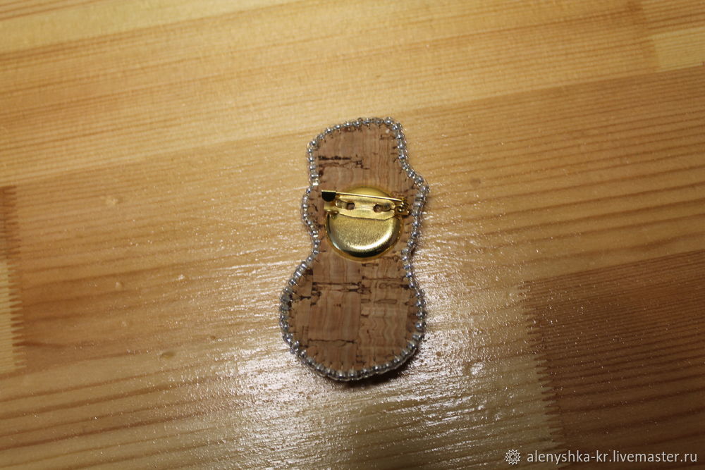 Мастерим брошь «Снеговик», фото № 24